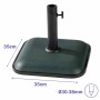 Marbueno Base Parasol Carré Béton 35X35X5,2 cm 11KG Vert Jardin, Piscine, Terrasse 10456: Plus de 300.000 produits de grandes ma