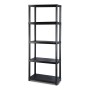Marbueno Étagère 5 Étagères Plastique Noir 61x31x171 cm Jardin 10538: Plus de 300.000 produits de grandes marques en vente direc