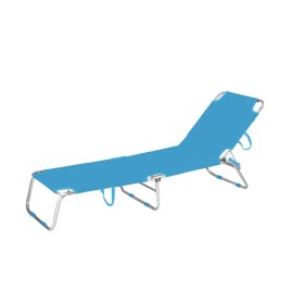 Marbueno - Tumbona Plegable - Aluminio Azul - Playa y Piscina 187x58x24 cm 10460: Plus de 300.000 produits de grandes marques en
