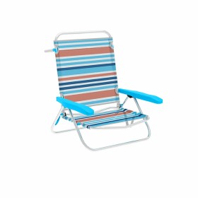 Marbueno Chaise Pliable 5 Positions Aluminium Rayures Orange et Bleu 63X76X78 cm 10463: Plus de 300.000 produits de grandes marq