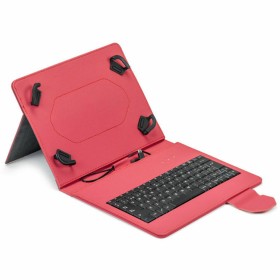 Housse pour iPad + Clavier Maillon Technologique MTKEYUSBRED Noir Rouge Espagnol Qwerty: Plus de 300.000 produits de grandes mar
