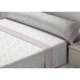 Jeu de draps Tejidos Reina Fides Blanc Rose Gran lit 2 persones: Plus de 300.000 produits de grandes marques en vente directe à 