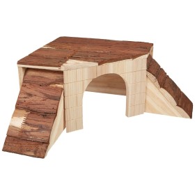 Maison miniature Kerbl Rongeurs 37 x 37 x 16 cm Marron Bois: Plus de 300.000 produits de grandes marques en vente directe à prix