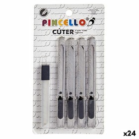 Cutter Lot Argenté Métal Plastique 1,5 x 18,5 x 10 cm (24 Unités): Plus de 300.000 produits de grandes marques en vente directe 