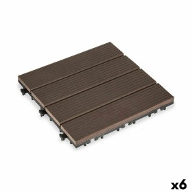 Carreau à emboîtement Ibergarden SM-AP-ALCF Marron Polyéthylène Composite 30 x 2,6 x 30 cm (6 Unités): Plus de 300.000 produits 