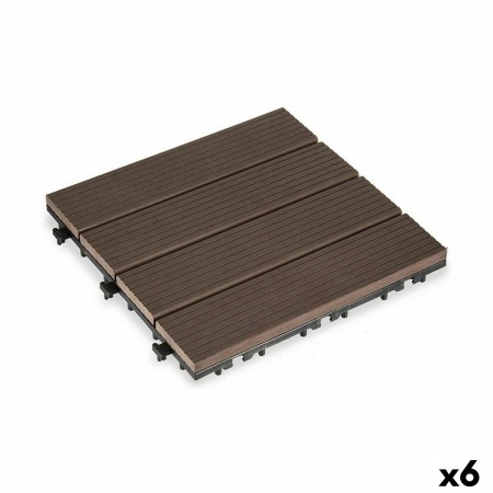 Carreau à emboîtement Ibergarden SM-AP-ALCF Marron Polyéthylène Composite 30 x 2,6 x 30 cm (6 Unités): Plus de 300.000 produits 