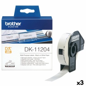 Rouleau d'Étiquettes Brother DK-11204 17 x 54 mm (3 Unités): Plus de 300.000 produits de grandes marques en vente directe à prix