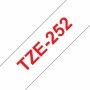 Ruban Laminé pour Etiqueteuses Brother TZE-252 Rojo/Blanco 24 mm: Plus de 300.000 produits de grandes marques en vente directe à