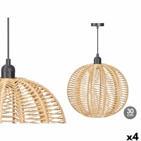 Suspension 24B521 Noir Naturel Métal Papier 40 W 28 x 26 x 28 cm (4 Unités): Plus de 300.000 produits de grandes marques en vent