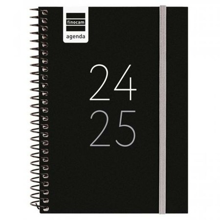 Agenda Finocam Noir 1/8 12 x 16,4 cm 2024-2025: Plus de 300.000 produits de grandes marques en vente directe à prix usine sur ca