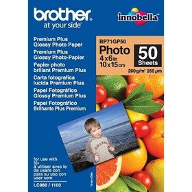 Papier Photo Glacé Brother BP71GP50 10 x 15 cm 50 Volets (50 Unités): Plus de 300.000 produits de grandes marques en vente direc