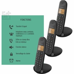 Téléphone Sans Fil Logicom ILOA 350 TRIO Noir: Plus de 300.000 produits de grandes marques en vente directe à prix usine sur cad