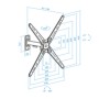 Support mural TooQ LP1355TN-B 55 13 25 kg: Plus de 300.000 produits de grandes marques en vente directe à prix usine sur cadeauf