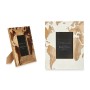 Cadre photo Blanc Marron Bois de manguier Mappemonde 20 x 25 x 1,5 cm (6 Unités): Plus de 300.000 produits de grandes marques en