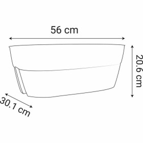 Pot EDA Gris Gris foncé Plastique Ovale Moderne: Plus de 300.000 produits de grandes marques en vente directe à prix usine sur c