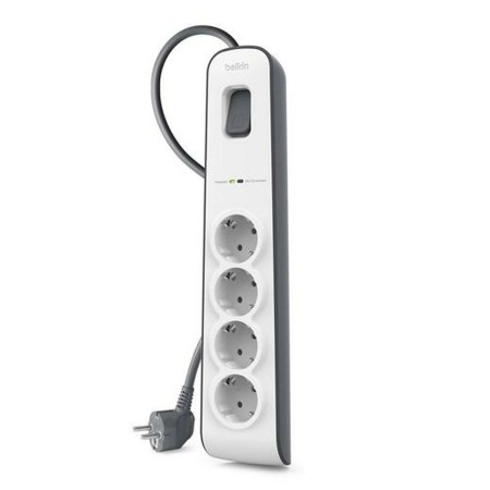 Rallonge 4 prises Schuko avec interrupteur Belkin BSV400VF2M Blanc (2 m): Plus de 300.000 produits de grandes marques en vente d
