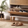 Range-chaussures Versa Vega Rotin Bois de paulownia 25,5 x 106 x 70 cm: Plus de 300.000 produits de grandes marques en vente dir
