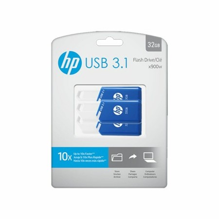 Clé USB HP x755w Triple Pack Bleu Blanc 32 GB 3 Unités (3 Unités): Plus de 300.000 produits de grandes marques en vente directe 