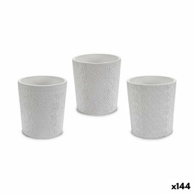 Cache-pot Ibergarden DX43436-F12 Blanc Céramique Modèle 12,3 x 12 x 12,3 cm (144 Unités): Plus de 300.000 produits de grandes ma
