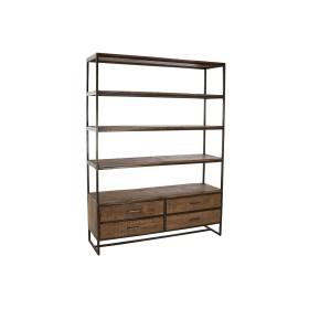 Étagère DKD Home Decor Noir Métal Marron Acacia 145 x 35 x 190 cm: Plus de 300.000 produits de grandes marques en vente directe 