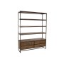 Étagère DKD Home Decor Noir Métal Marron Acacia 145 x 35 x 190 cm: Plus de 300.000 produits de grandes marques en vente directe 