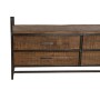 Étagère DKD Home Decor Noir Métal Marron Acacia 145 x 35 x 190 cm: Plus de 300.000 produits de grandes marques en vente directe 