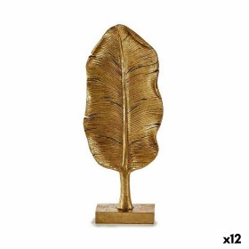Figurine Décorative Feuille d'une plante Doré 6,5 x 33,3 x 10 cm (12 Unités): Plus de 300.000 produits de grandes marques en ven