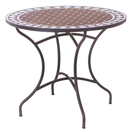 Table d'appoint Persea Blanc Marron Céramique 90 x 90 x 75 cm: Plus de 300.000 produits de grandes marques en vente directe à pr