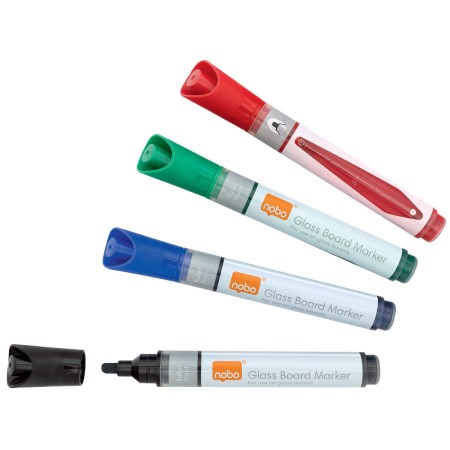 Marqueur pour tableau blanc Nobo 4 Unités: Plus de 300.000 produits de grandes marques en vente directe à prix usine sur cadeauf