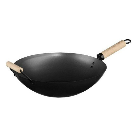 Wok Secret de Gourmet Noir Acier inoxydable Ø 35 cm: Plus de 300.000 produits de grandes marques en vente directe à prix usine s
