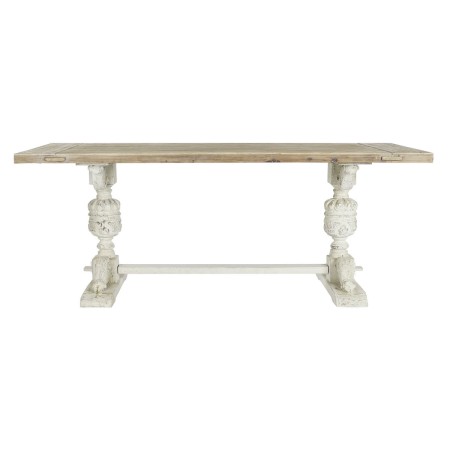 Table de Salle à Manger DKD Home Decor Blanc Naturel Sapin 200 x 90 x 78 cm: Plus de 300.000 produits de grandes marques en vent