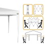 Tonnelle Aktive 300 x 250 x 300 cm Acier Blanc Plastique: Plus de 300.000 produits de grandes marques en vente directe à prix us