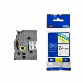 Ruban Laminé pour Etiqueteuses Brother TZE-151 Noir/Transparent 12 mm 24 mm x 8 m: Plus de 300.000 produits de grandes marques e