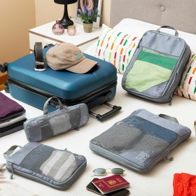 Sacs de Rangement à Compression pour Valises Compakube InnovaGoods 4 Pièces: Plus de 300.000 produits de grandes marques en vent