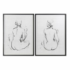 Cadre DKD Home Decor 70 x 2,5 x 90 cm Femme Moderne (2 Unités): Plus de 300.000 produits de grandes marques en vente directe à p