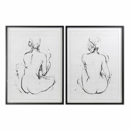 Cadre DKD Home Decor 70 x 2,5 x 90 cm Femme Moderne (2 Unités): Plus de 300.000 produits de grandes marques en vente directe à p