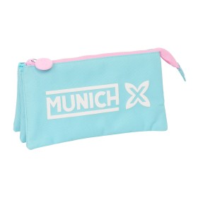 Trousse Fourre-Tout Triple Munich Heaven Bleu ciel 22 x 12 x 3 cm: Plus de 300.000 produits de grandes marques en vente directe 