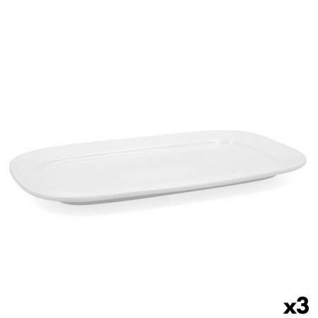 Plat à Gratin Bidasoa Glacial Blanc Céramique 36 x 21 cm (3 Unités) (Pack 3x): Plus de 300.000 produits de grandes marques en ve