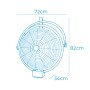 Ventilateur Mural EDM 33520 Noir 120 W industriel Plafond: Plus de 300.000 produits de grandes marques en vente directe à prix u