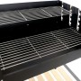 Roues de barbecue au charbon de bois DKD Home Decor Noir Naturel Métal Acier 113 x 51 x 97 cm (113 x 51 x 97 cm): Plus de 300.00