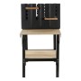 Roues de barbecue au charbon de bois DKD Home Decor Noir Naturel Métal Acier 113 x 51 x 97 cm (113 x 51 x 97 cm): Plus de 300.00