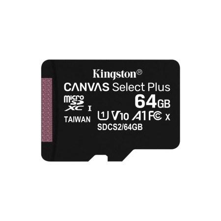Carte Mémoire Micro SD avec Adaptateur Kingston Canvas Select Plus 64 GB: Plus de 300.000 produits de grandes marques en vente d