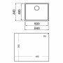 Évier simple Teka Square 50.40 TG (60 cm): Plus de 300.000 produits de grandes marques en vente directe à prix usine sur cadeauf