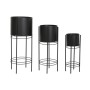 Set de pots de fleurs DKD Home Decor Noir Métal 30 x 30 x 70 cm: Plus de 300.000 produits de grandes marques en vente directe à 